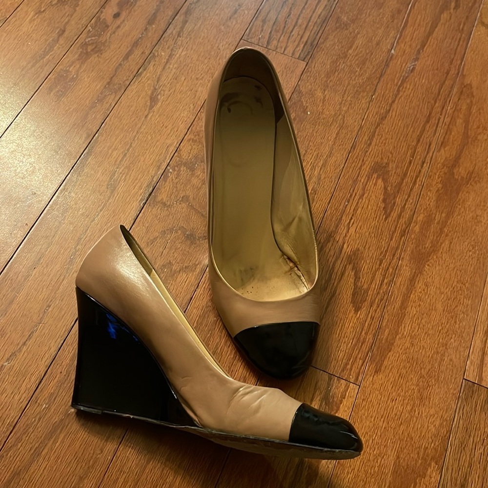 Kate Spade leather wedges